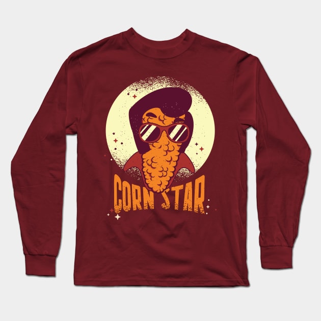 Corn Star Funny Long Sleeve T-Shirt by madeinchorley